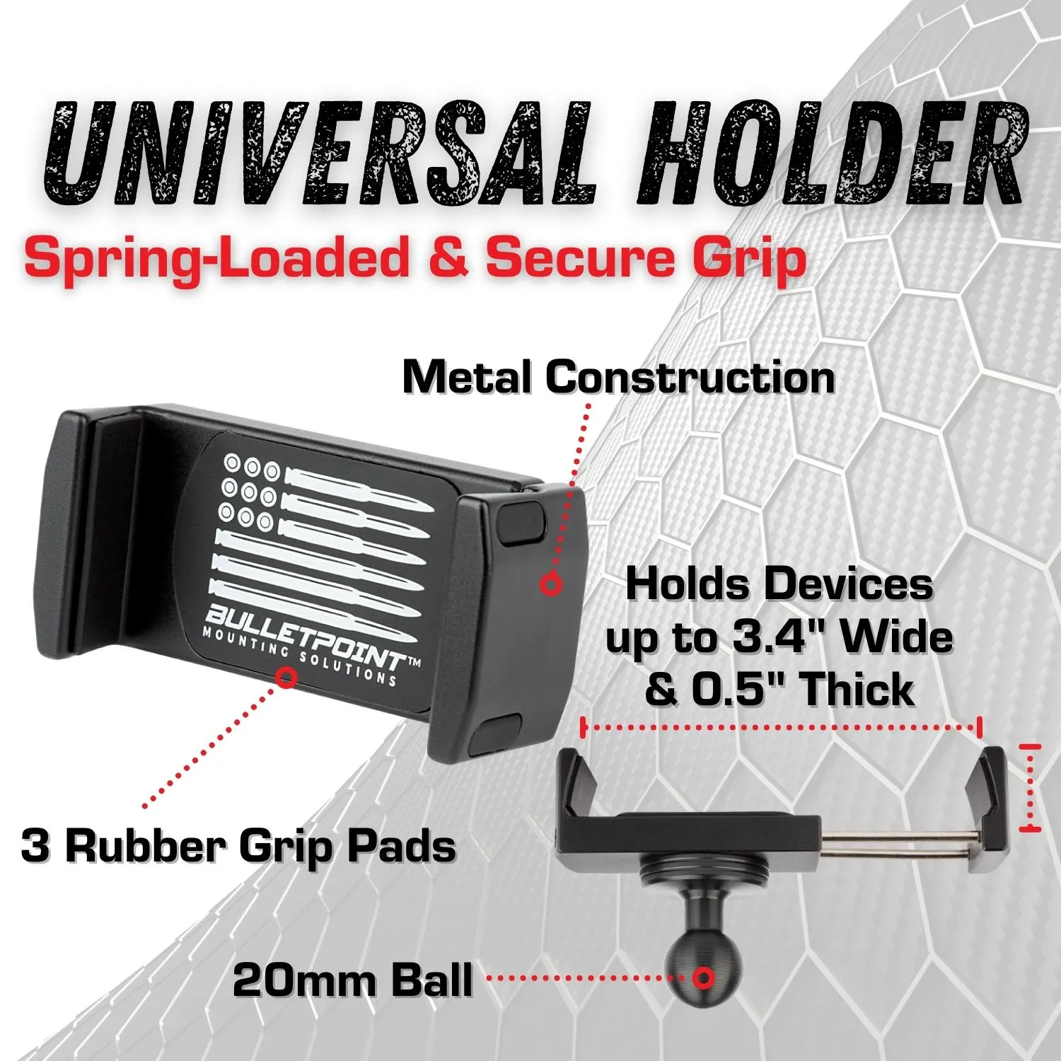 2018-2023 Jeep Wrangler JL   2020-2023 Jeep Gladiator Driver and Passenger Dual Phone Mount Combo Pack