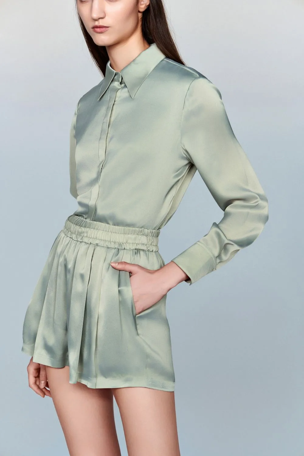 Athens 100% Silk Shorts with UPF 50 Sun Protection