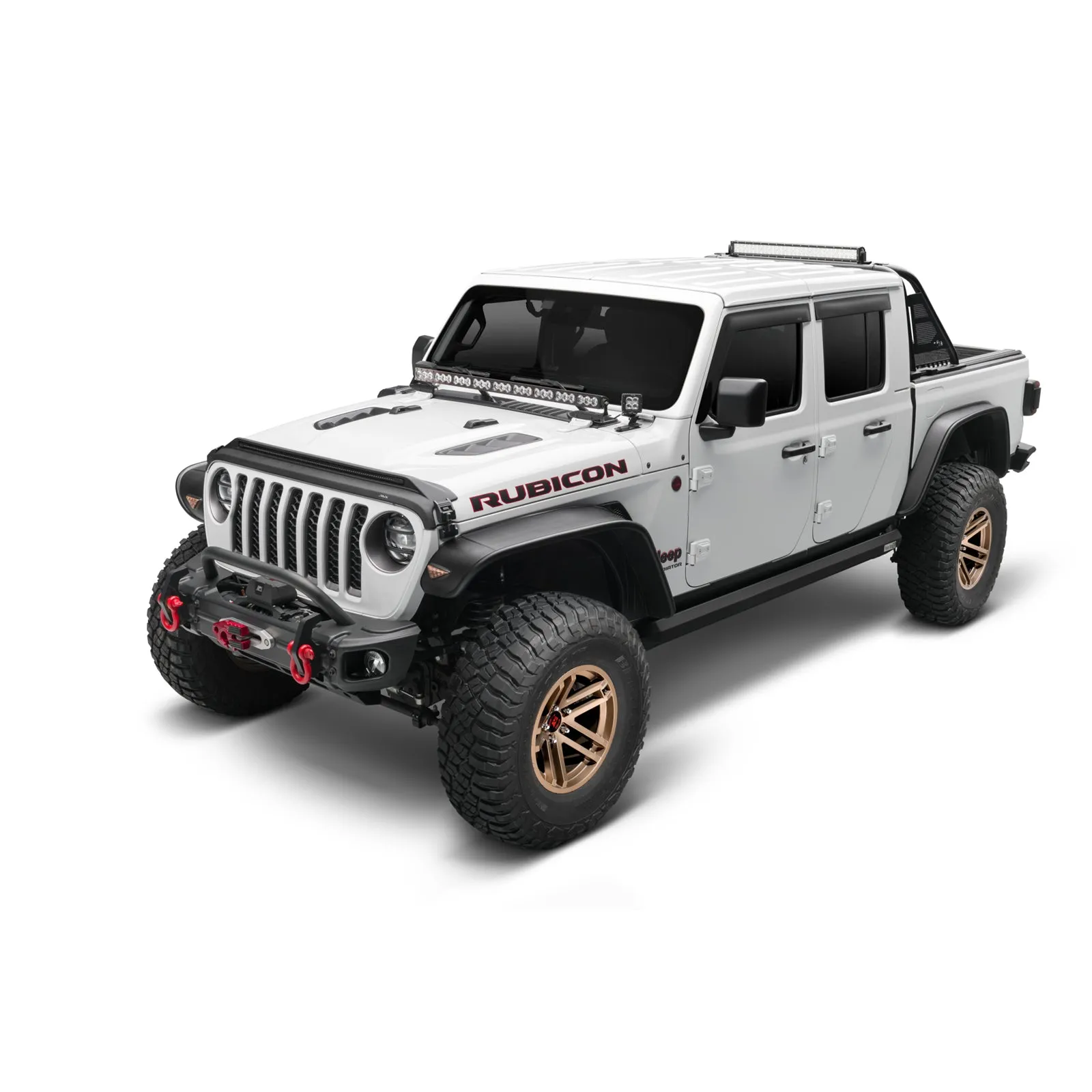 Auto Ventshade Aeroskin Lightshield 18- Jeep Wrangler JL