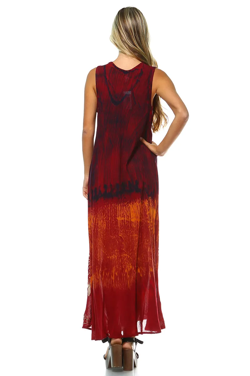 Bohemian Embroidery Maxi Dress