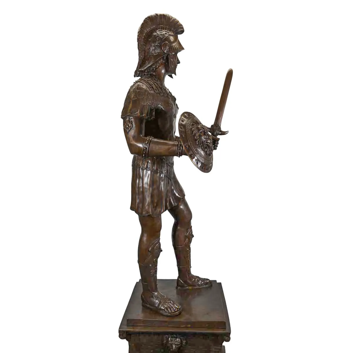Bronze Roman Gladiator Statue