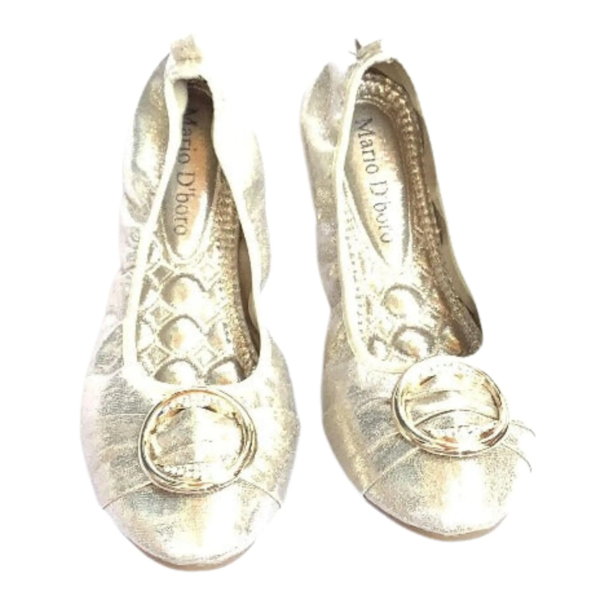 Gold Ballerina Flats