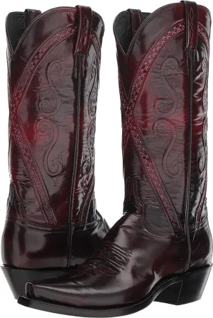 Lucchese Women's Darlene Black Cherry Goat Boot - N4788
