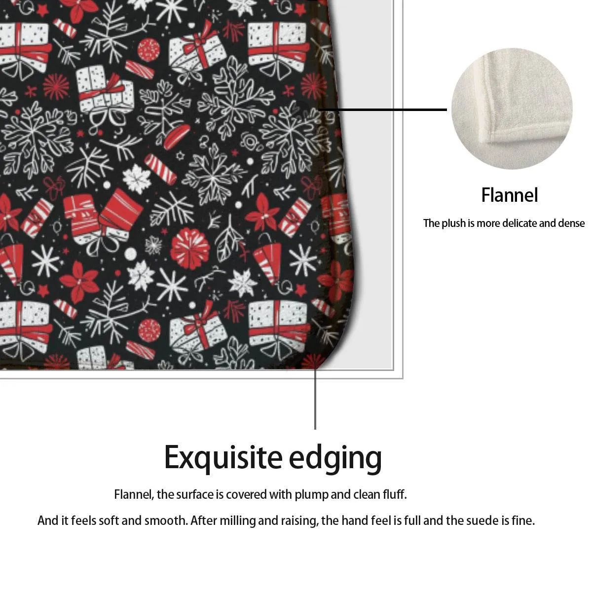 Non-slip two-piece M kitchen mat | Flannel - presents1-1
