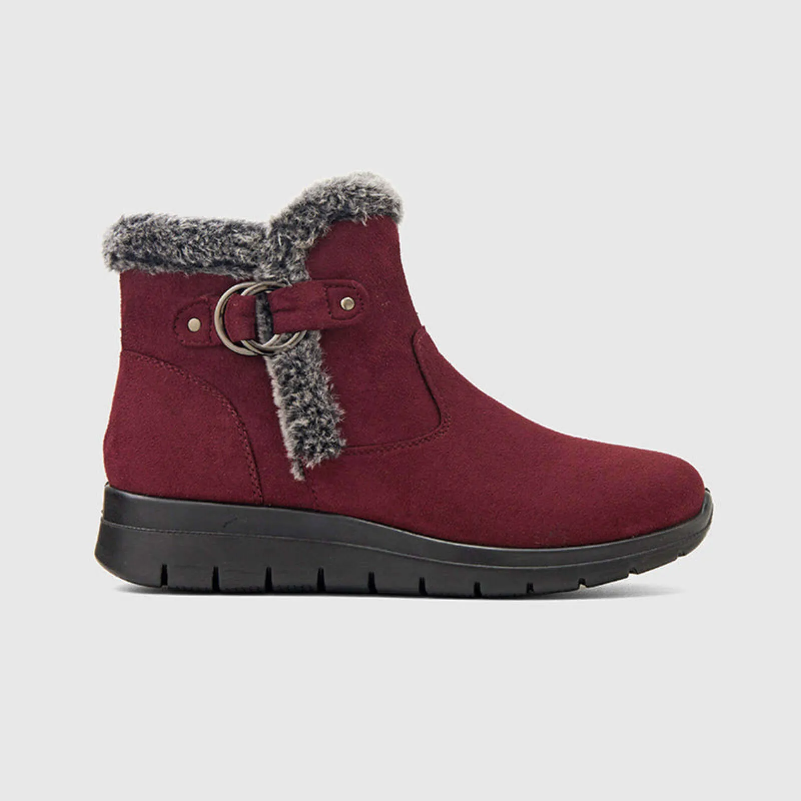 Super Soft Fur Lining Stitching Ankle Snow Boots