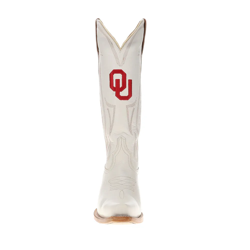 University of Oklahoma Gameday Embroidered Snip Toe Cowboy Boots