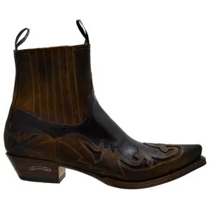 Women's Cowboy Boots Sendra 4660 Quercia Leather Cuban Heel